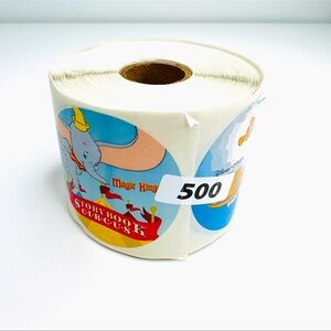 Disney 500 Count Roll Stickers Epcot Animal Kingdom Magic Kingdom Rare New